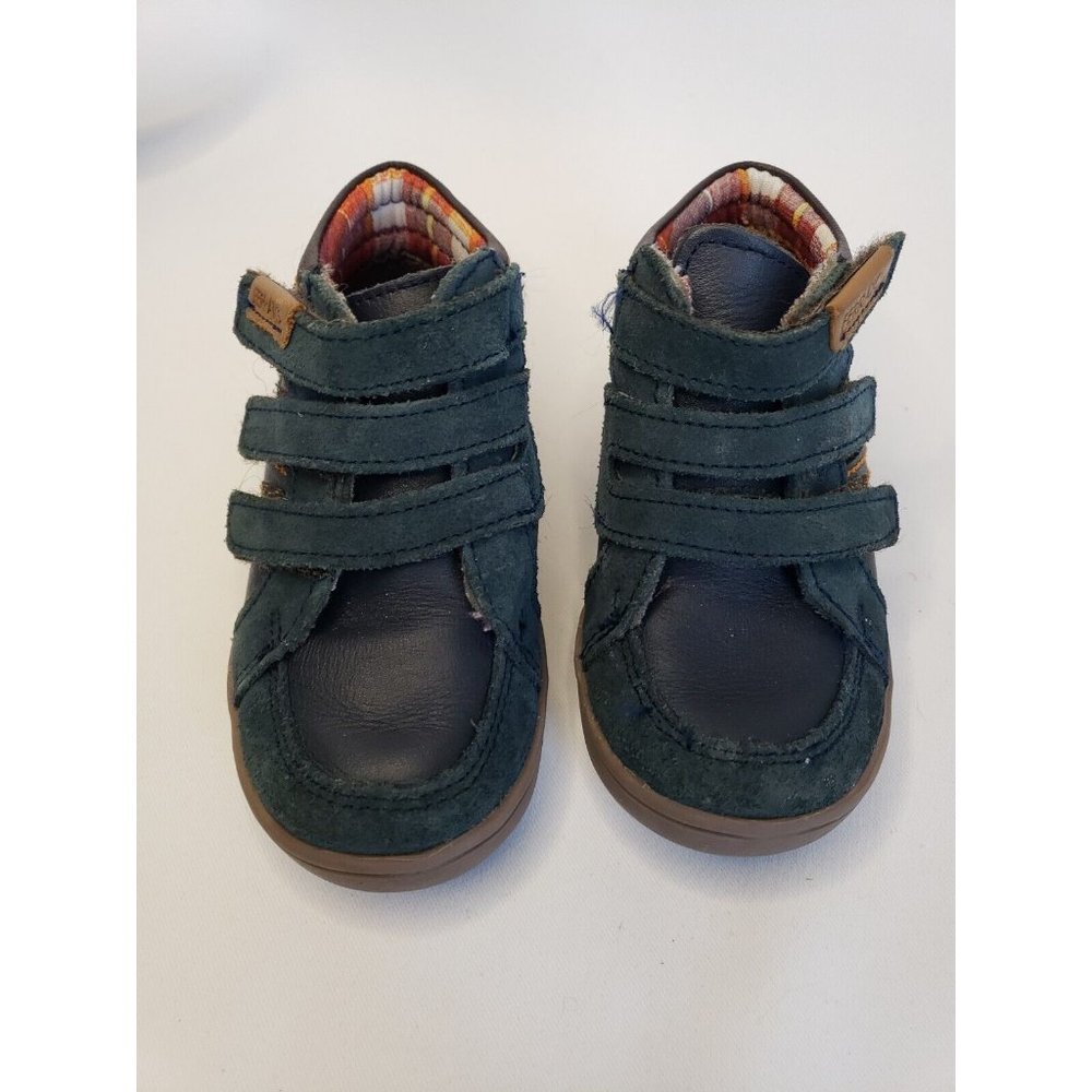 Ferrato Kid's Boy Ankle Boots Children's Shoes Footwear Blue/Brown Size 7.5